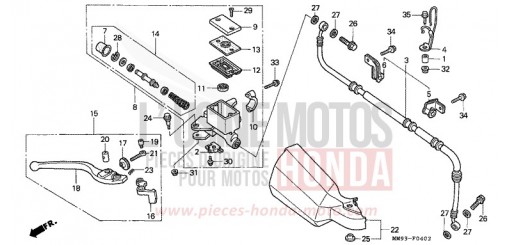VORDERRADBREMSE (XL600VR) XL600VR de 1994